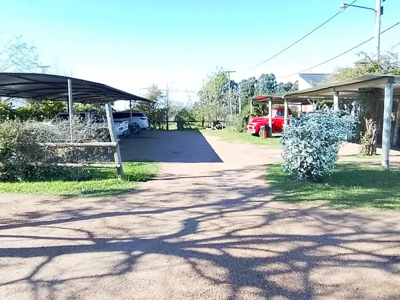 Amplia calle interna de maniobras y circulación dentro del predio