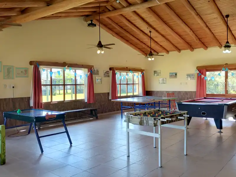 Metegol y tejo de mesa